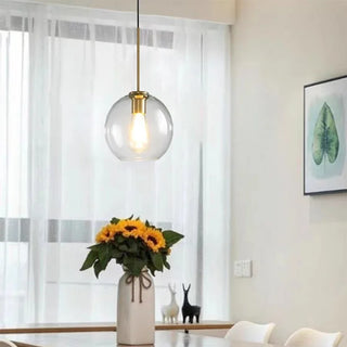 Valencia - Modern Industrial Glass Coloured Ball Hanging Pendant Ceiling Light