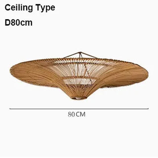 Mitooma - Wabi Sabi Style Rattan Large Hand Woven Wicker Pendant Lamp