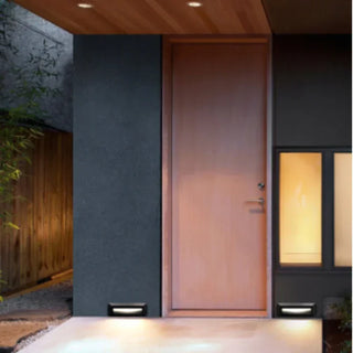 Emrique - Flush-Mount Outdoor Rectangle LED Wall Light