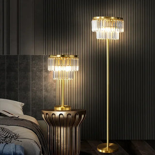 Andrey - Luxury Crystal Floor Lamp Timeless Elegance