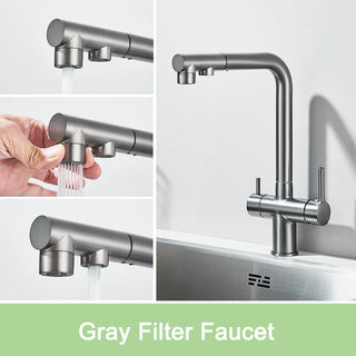 Grady - Deck Mounted 360 Rotate Water Purification Mixer Tap