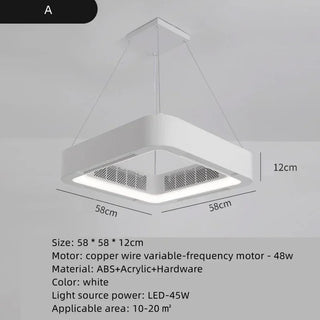 Norak - Smart App Ceiling Fan Light Bladeless Remote Control