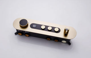 Ophelie - Digital Brushed Gold Shower System with Temperature Display Rainfall Head