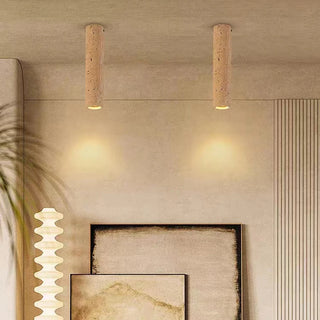 Rochor - Cylindrical Natural Stone Ceiling Light
