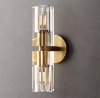 Neriah - Modern Linear Glass Cylindrical Up Down Wall Light