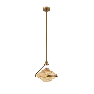 Coslada - Minimal Modern Patterned Glass Pendant Statement Pendant Ceiling Light