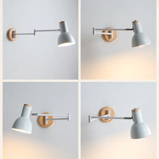 Jacques - Modern White Long Pole Swing Arm Wall Light