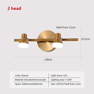 Delani - Modern Multihead Bathroom Wall light