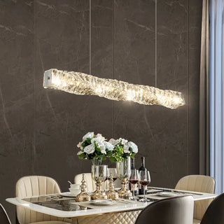 Lorenzo - Modern Twisted Crystal Glass Ceiling Chandelier