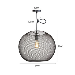 Cathrine Series - Rural Retro Tavern Iron Art Single Head Mesh Cover Pendant Lights