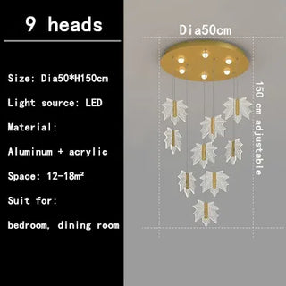 Mariana - Modern Leaf Pendant Chandelier