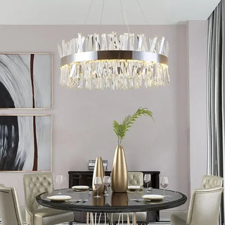 Jason - Up/Down Crystal Glass Round Hanging Ceiling Light Chandelier