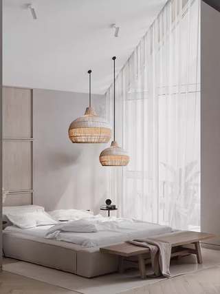 Tubas - Nordic Pastoral Rattan Weave Hanging Ceiling Light