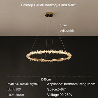 Gita - Modern Round Crystal Ceiling Chandelier