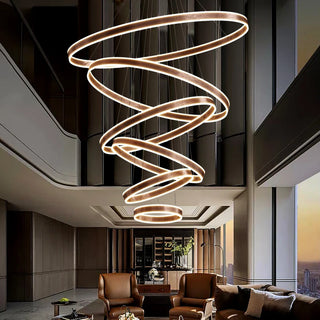 Adel - Modern Multi Ring Hanging Ceiling Chandelier
