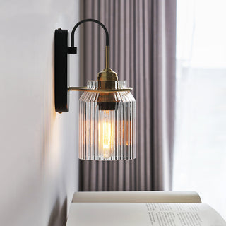 Matilda - Retro Industrial Luxury Fluted Glass Wall Lamp