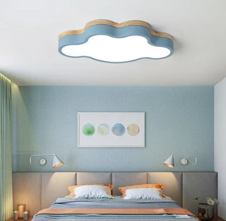 Maracay - Modern Wooden Cloud Flush Mount Ceiling Light