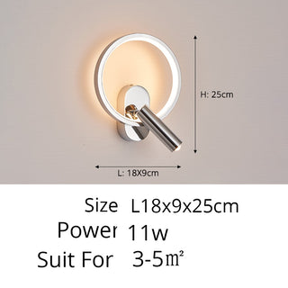 Cris - Modern Adjustable Ring LED Wall Reading Light