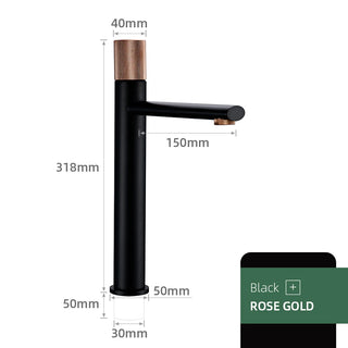 Cheryle - Modern Brass Mounted Sink Tap