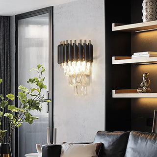 Lacey - Crystal Tiered Modern Glass Wall Light Chandelier