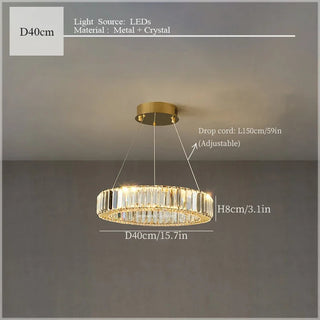 Tabrizi - Crystal Oval Chrome Glass Hanging Ceiling Light Chandelier
