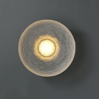 Bellamy - Postmodern Round Transparent Dish Glass Wall Light