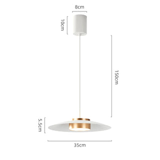 Sala - Hanging Disc Gold Body Modern  Ceiling Pendant Light