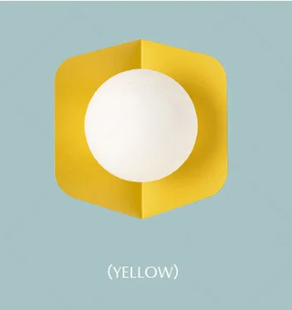 Kimberly - Modern Nordic Coloured Body Milk White Shade LED Wall Light