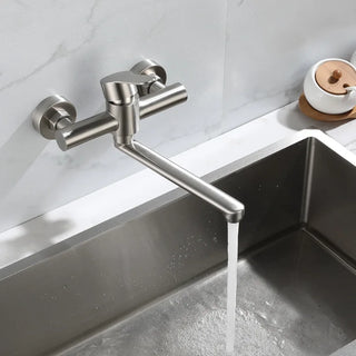 Nikole - Stainless Steel Wall Mounted Dual Hole Mixer Tap