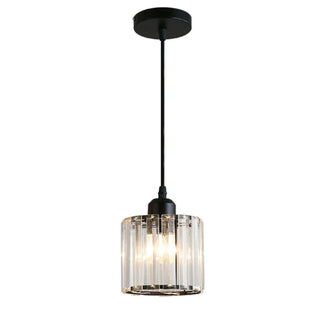 Calra - Patterned Glass K9 Crystal Hanging LED Pendant Lights