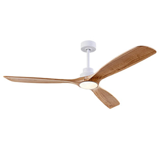 Zenya - 42/52/60Inch Natural Wood Silent 3 Blade Ceiling Fan Remote Control