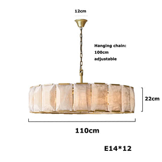 Auralis - Retro Vintage Marble Shade Ceiling Light Chandelier