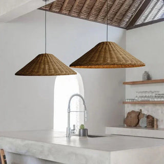 Clifton - Woven Rattan Pendant Light Wicker Cone Lamp Shade