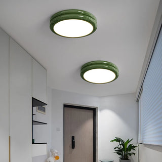 Caracas - Modern Retro Circular Double Ring Flush Mount Ceiling Light