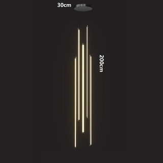 Gael - Modern Long Bar LED Ceiling Chandelier