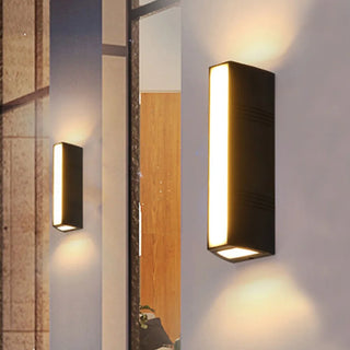 Aerona - Modern Long Outdoor Entrance Wall Light