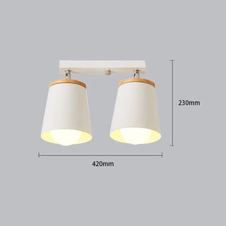 Oxley - Modern White Minimalist Adjustable Semi Flush Ceiling Light