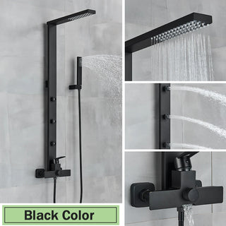 Beverly - Rainfall Thermostatic Shower Set with Body Jets