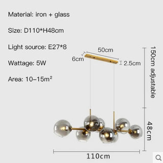 Ocolus - Group Glass Ball Hanging Ceiling Light