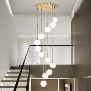 Joshua - Modern Round Hanging LED Ball Ceiling Chandelier