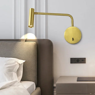 Denae - Modern LED Long Arm Adjustable Reading Wall Light