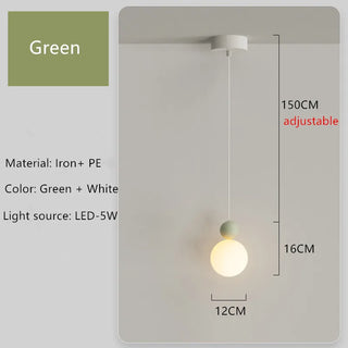Telde - Modern Minimalist LED Hanging Double Ball Pendant Ceiling Light