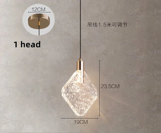 Hayk - Modern Hanging Black & Gold Teardrop Tube Sparkle Chandelier