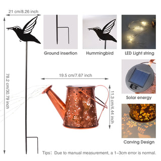 Teresita - Hummingbird Hanging  Solar Fairy Waterproof LED Lamp