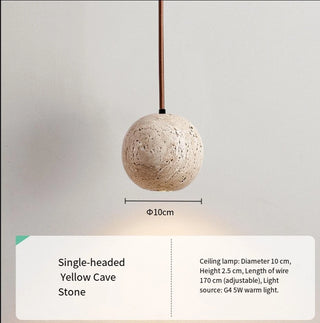 Yulia - Minimalist Modern Stone Hanging Pendant Ceiling Light