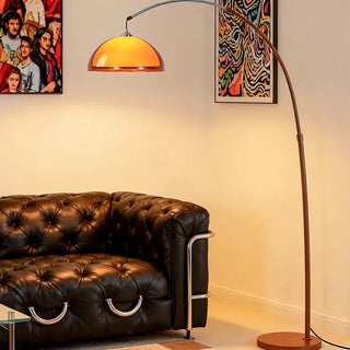 Brunelle - Modern Dark Brown Acrylic Floor Lamp