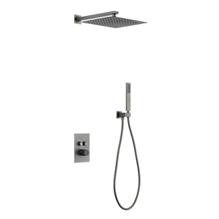 Kastor - Square Rain Shower Head Set with Handheld Shower