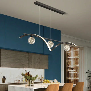 Nuri - Modern Hanging Round Ring Cluster Ceiling Chandelier