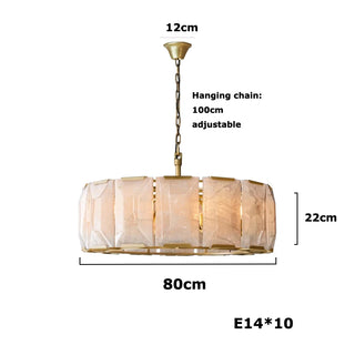 Auralis - Retro Vintage Marble Shade Ceiling Light Chandelier