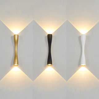 Griffy - Outdoor LED Up/Down Modern Curved Wall Light